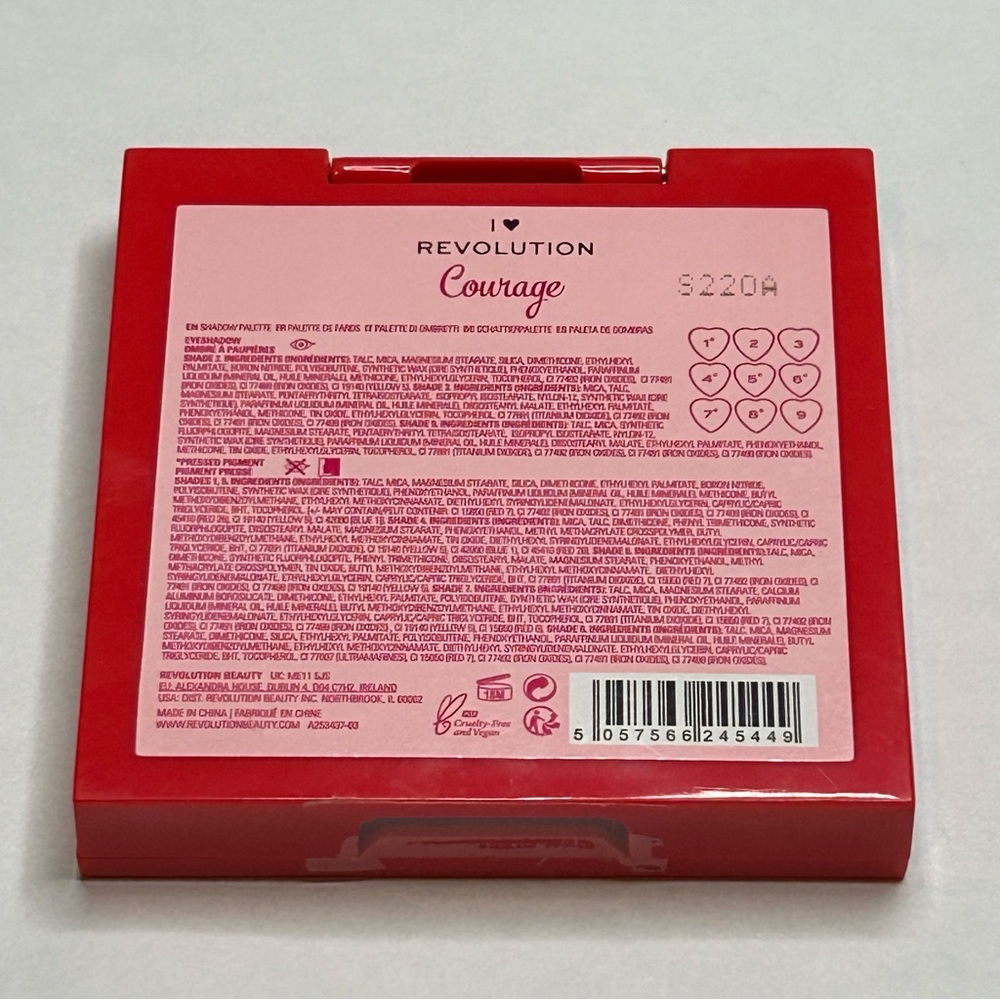 I Heart Revolution Heart Breakers Courage Eyeshadow Palette - Picture 7 of 8